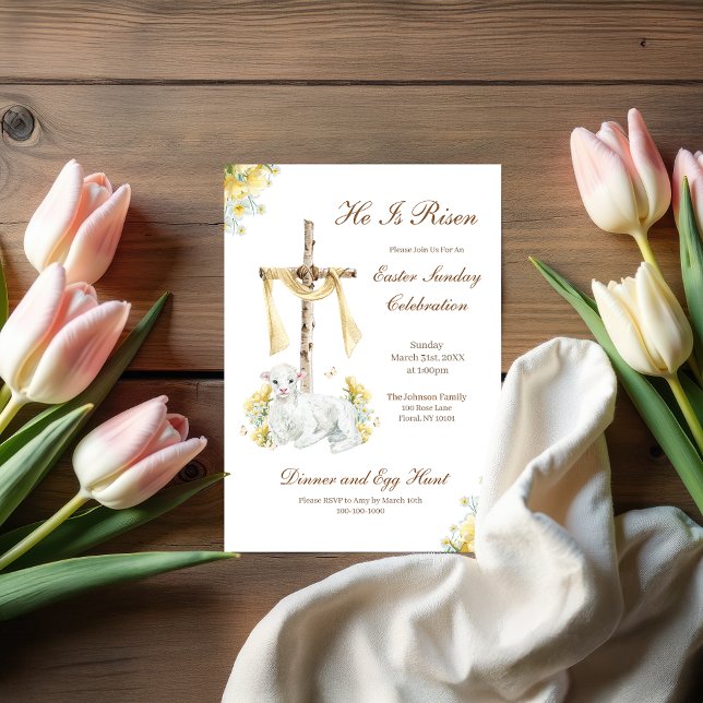 Er ist Christlich Ostern verschont Einladung (Von Creator hochgeladen)
