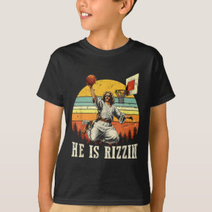 Er ist Christlich Rizzin Ostern Bysketts T-Shirt