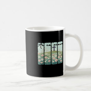 Er ist Christliche Wildblume glückliche Osterfrau Kaffeetasse