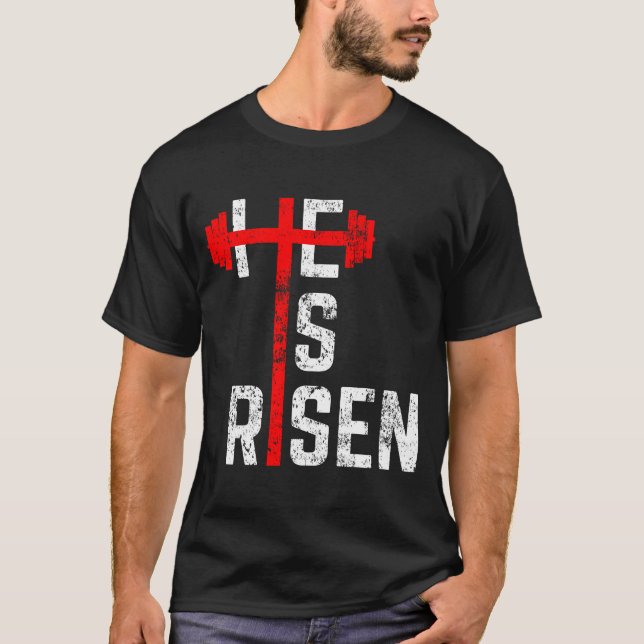 Er ist Christlichen Teenager des Gymnastikkreuzes  T-Shirt (Vorderseite)