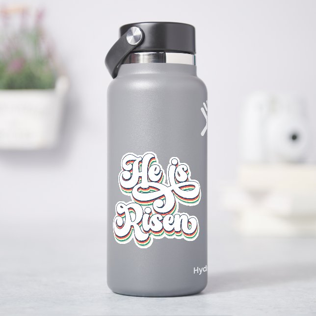 Er ist Christlicher Glaube Vinyl Aufkleber (HydroFlask)