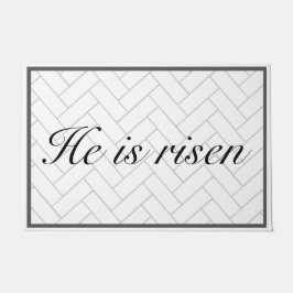 Er ist Christlicher Osterhof Fußmatte