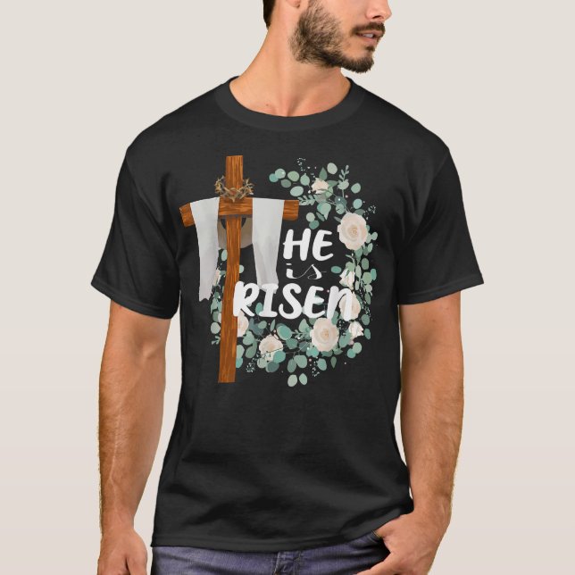 Er ist Christlicher Ostern Jesus T - Shirt (Vorderseite)