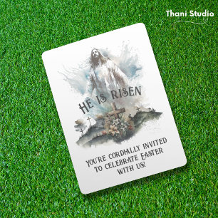 Er ist das Christliche riskante Osterkreuz Einladung