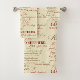 Er ist das Gute Hirtenbuch von John Risen Badhandtuch Set