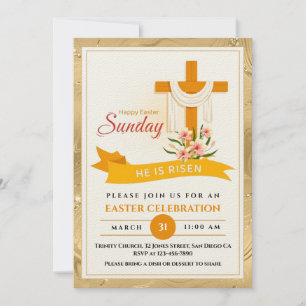 Er ist das Osterkreuz, Blume, das elegante Ostern Ankündigung