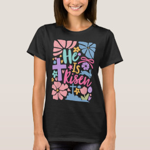 Er ist das Osterkreuzkoquette Jesus Christlich T-Shirt