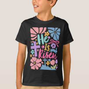 Er ist das Osterkreuzkoquette Jesus Christlich T-Shirt