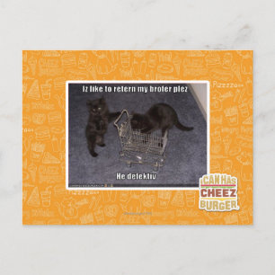 Er ist defekt postkarte