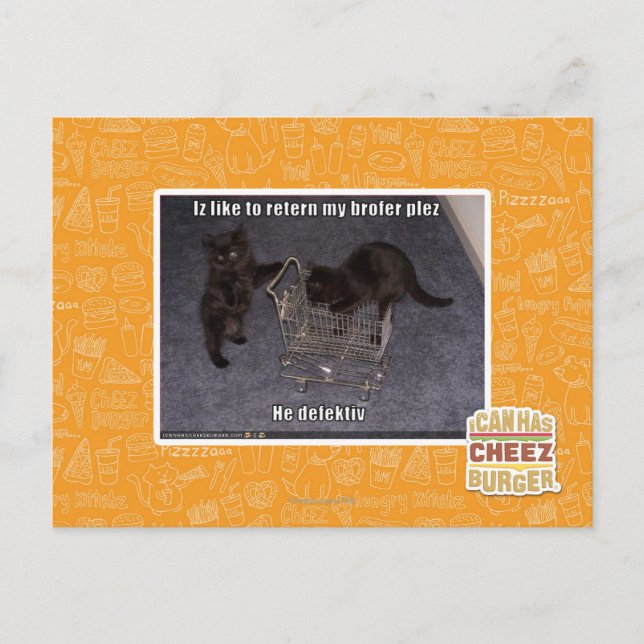 Er ist defekt postkarte (Vorderseite)