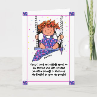 Er ist der Anhänger Dankeskarte