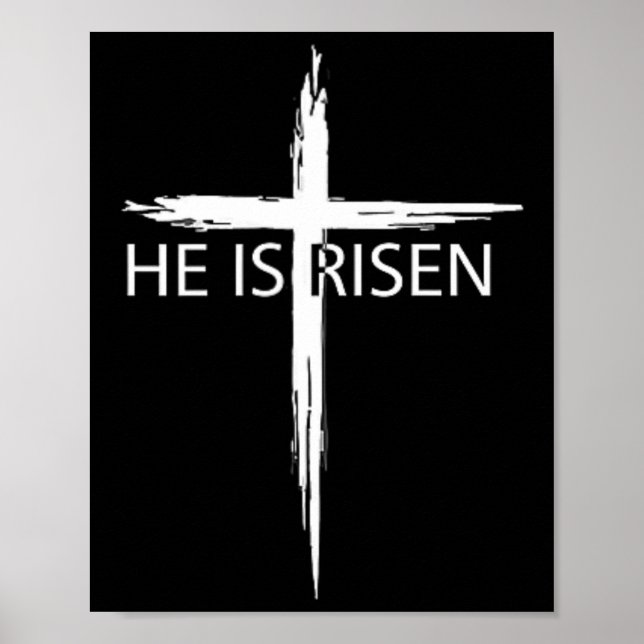 Er ist der Christliche Ostern Jesus Religiou Poster (Vorne)