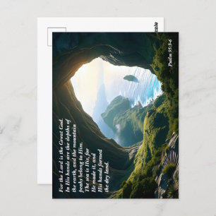 Er ist der Große Gott, Gott und Schöpfer Verse Postkarte