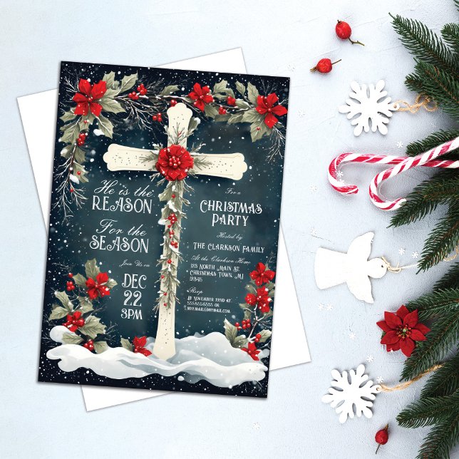 Er ist der Grund für das Weihnachtsjubiläum Einladung (Von Creator hochgeladen)