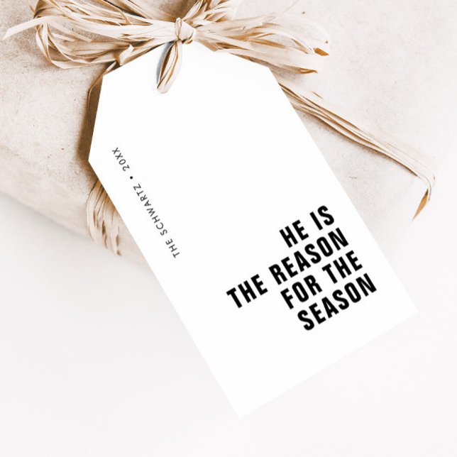 Er ist der Grund für den Christlichen Urlaub der J Geschenkanhänger (Von Creator hochgeladen)