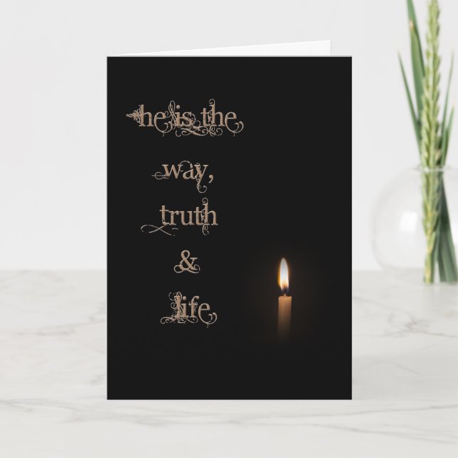 Er ist der Weg, Wahrheit und Leben Karte (Vorderseite)