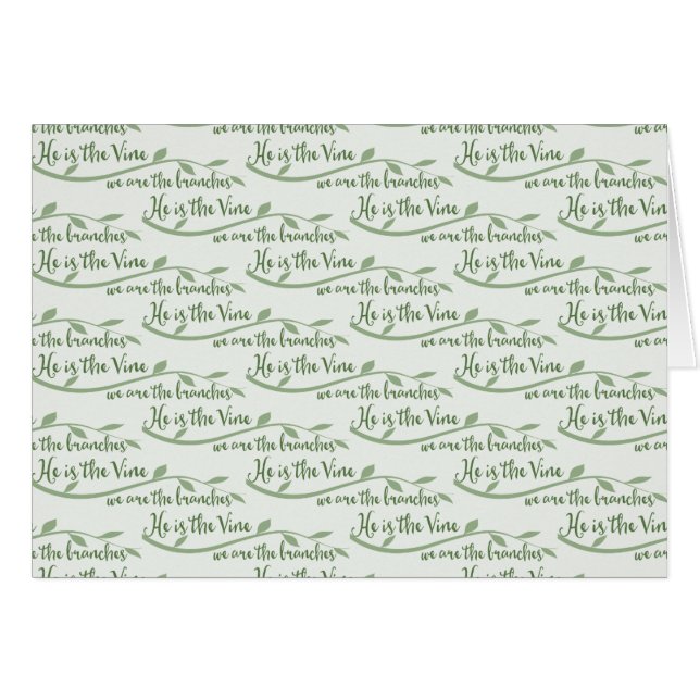 Er ist der Wein, wir sind die Zweige Parakaleo Not (Vorderseite (Horizontal))