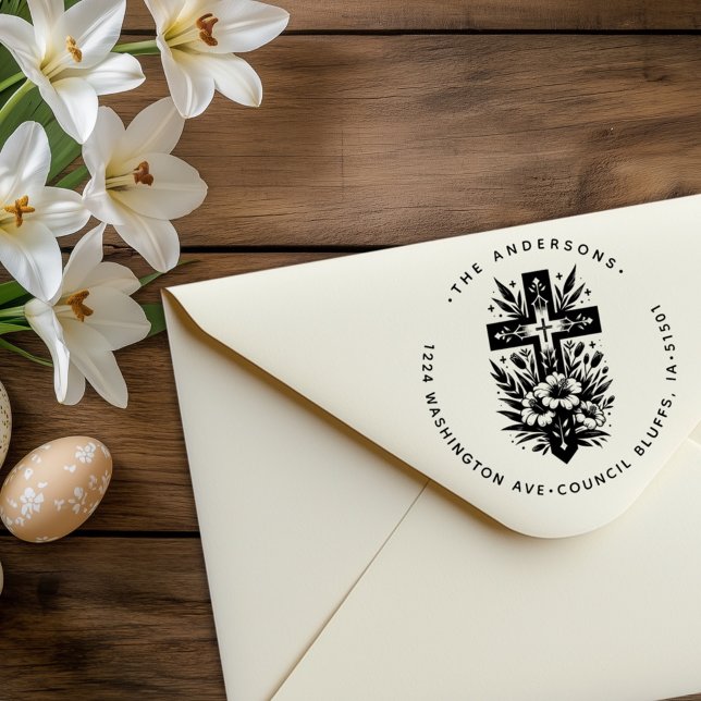 Er ist die Christliche Rücksendeadresse des Osterk Gummistempel (Von Creator hochgeladen)