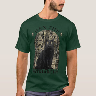 Er ist die Patriarchat Black Cat Feminist Hexe T-Shirt