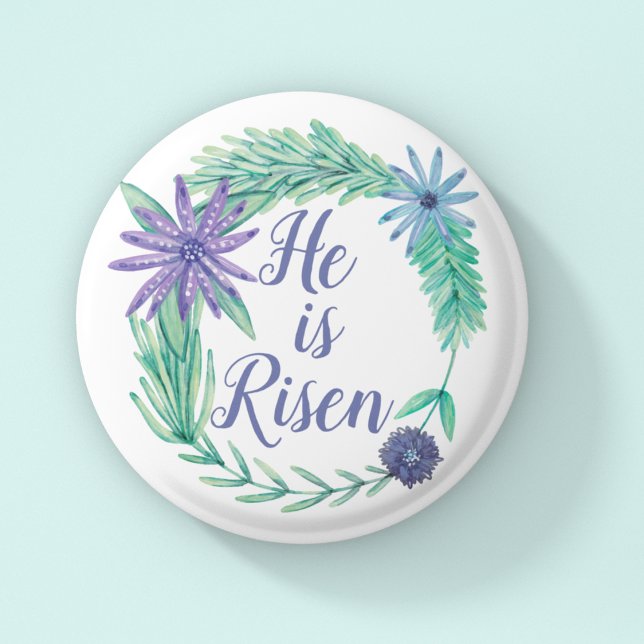 Er ist die religiöse Osterflora des Risen Button (Von Creator hochgeladen)