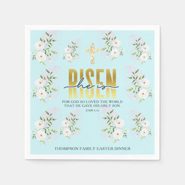 Er ist ein Christlicher Zitat aus dem Himmel. Serviette (Vorderseite)