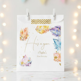 Er ist ein Gem Birthday Crystals Boy's Aquarell Geschenktütchen