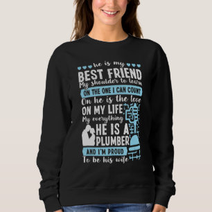 Er ist ein Klempner, den ich stolz sein kann, sein Sweatshirt