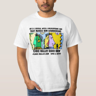 ER ist EIN LIBERALER MIT EINEM MIKROFON T-Shirt