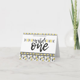 Er ist ein wilder erster Geburtstag. Danke, dass S Dankeskarte