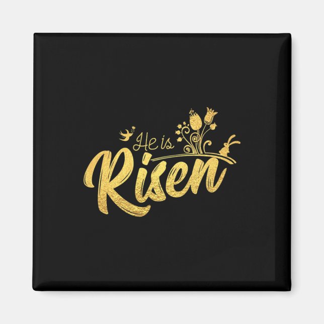 Er ist für Osterharzen Christlich. Magnet (Vorne)