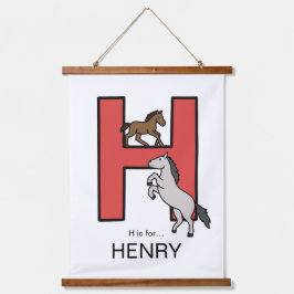 Er ist für... wandteppich mit holzrahmen