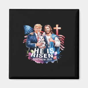 Er ist gefeuert Jesus Funny Trump US Flag Happy Magnet