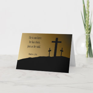 Er ist gestiegene Ostern-Karte Feiertagskarte