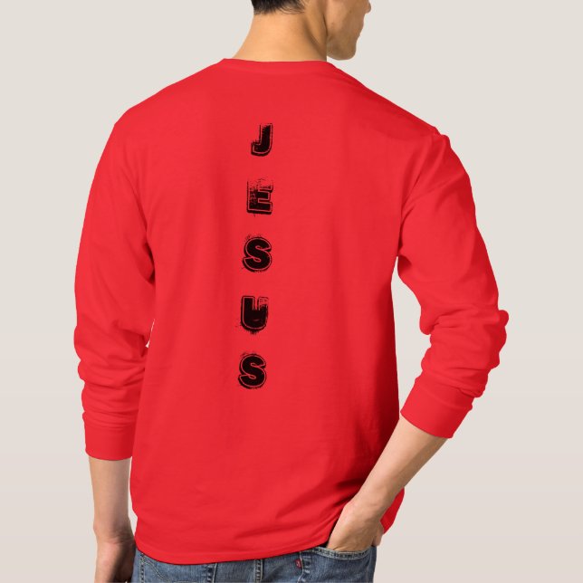 ER IST GESTIEGENER JESUS-T - Shirt (Rückseite)