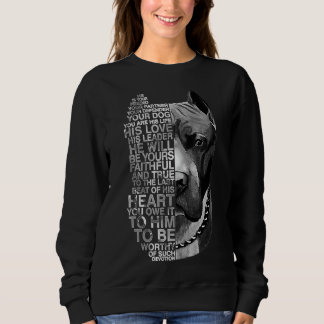 Er ist Ihr Freund Ihr Partner Ihr Hund Pitbull Pe Sweatshirt