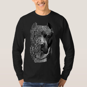 Er ist Ihr Freund Ihr Partner Ihr Hund Pitbull T-Shirt