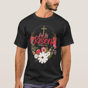 Er ist Jesus Christlich glücklichen Osterblütenkri T-Shirt