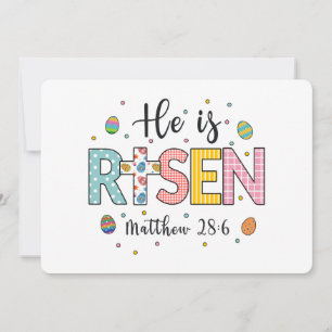 Er ist Jesus Christlich glücklicher Ostern Risen Einladung