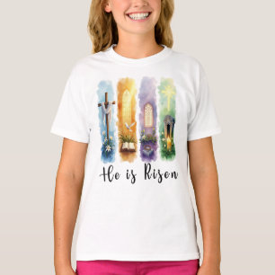 Er ist Jesus Christlich glücklicher Ostern Risen T-Shirt