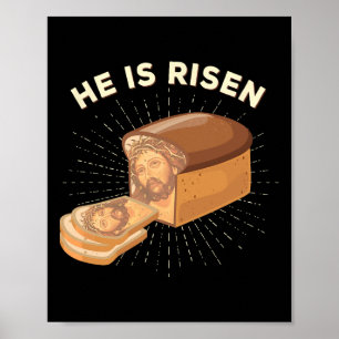 Er ist Jesus Christus-Ostern-Pun Christlich Brea v Poster