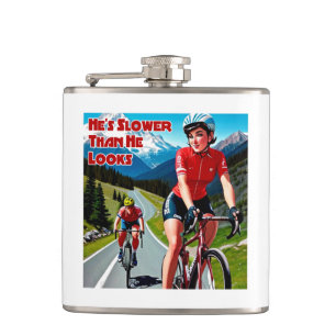 Er ist langsamer als er aussieht Sassy Cycling Flachmann