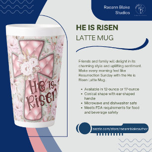 Er ist Latte Tasse Risen
