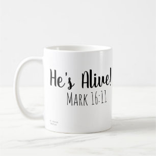 Er ist Live Mark 16:11 Kaffeetasse