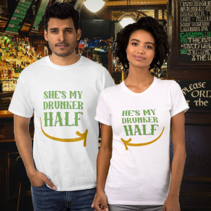 Er ist mein betrunkenerer Halbpaare St. Patrick's T-Shirt