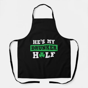 Er ist mein Betrunkenerer Patrick-halber St-Patty- Schürze