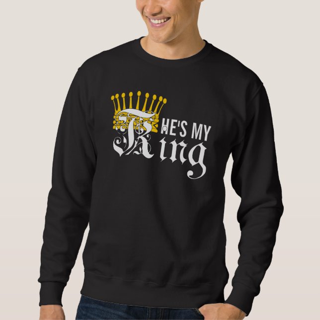 Er ist mein König Sweatshirt (Vorderseite)