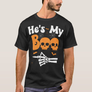 Er ist meine Boo Skeleton-Paare, die zu Coupel Hal T-Shirt