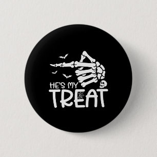 Er ist meine Leckerei Sie ist mein Trick Halloween Button