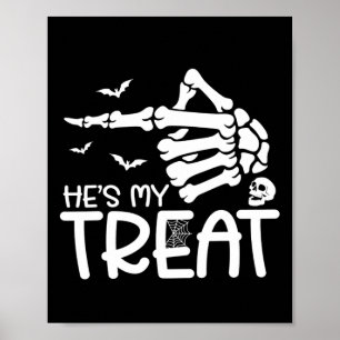 Er ist meine Leckerei Sie ist mein Trick Halloween Poster