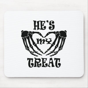 Er ist meine Leckerei Skeleton Hand Funny Hallowee Mousepad